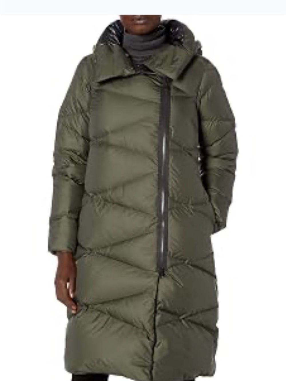 Helly Hansen Olive Green Long Puffer Coat